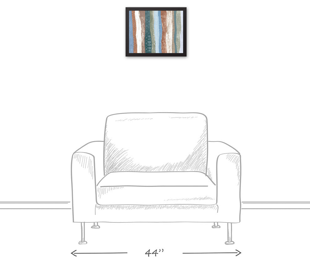 Ocean Patterns 11x14 Black Framed Canvas