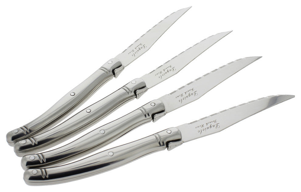 Laguiole Stainless Steel Steak Knives, Set of 4