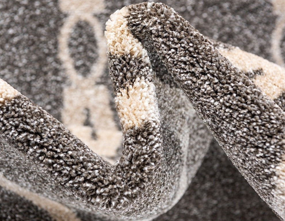 Contemporary Theodora 7'x10' Rectangle Ash Area Rug