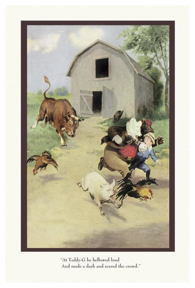 "Teddy Roosevelt's Bears: The Bull" Digital Paper Print by R.K. Culver, 34"x50"