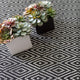 Dash & Albert Diamond Black/Ivory Handwoven Indoor/Outdoor Rug, Black, 3' x 5'