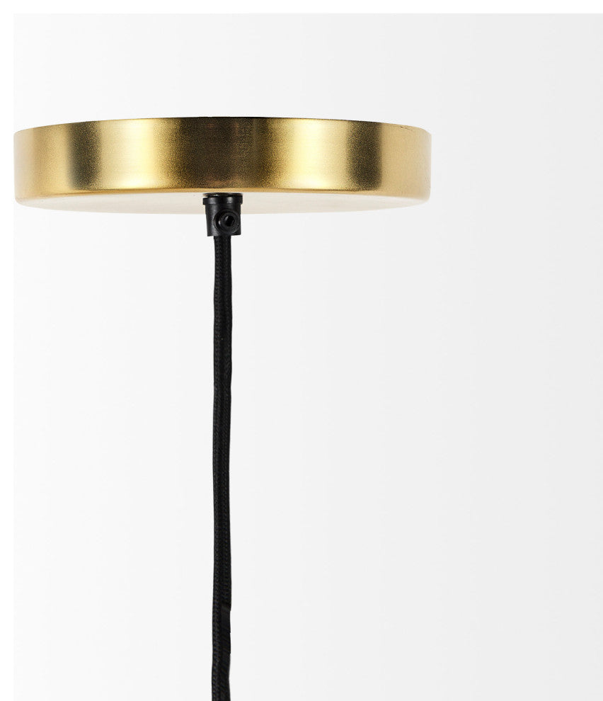 Halycon Gold Mesh & Iron Pendant Light