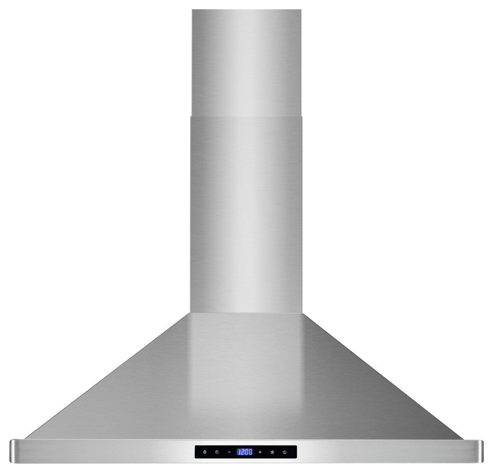 Ductless Wall Mount Range Hood in Stainless Steel with LED Lights