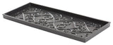 34.5"x14"x1.5" Natural/Recycled Rubber Boot Tray Black/Ivory Coir Insert