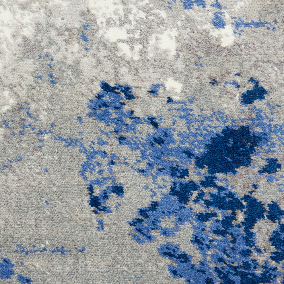 Nourison Twilight 2' x 3' Blue/Grey Modern Indoor Area Rug