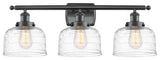 Innovations 916-3W-BK-G713 3-Light Bath Vanity Light, Matte Black