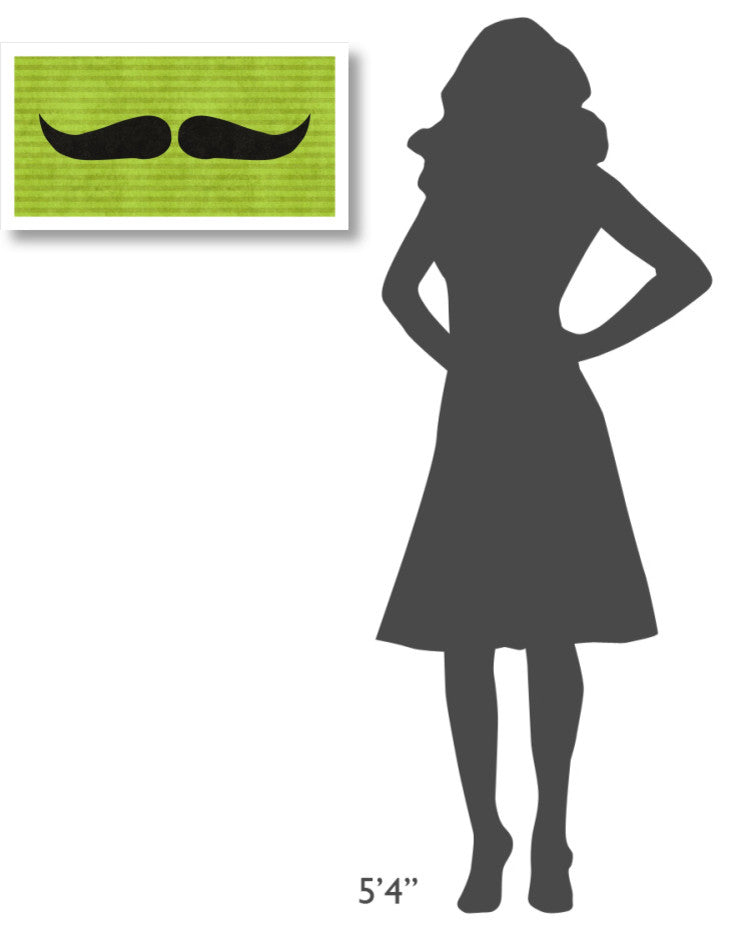"Mustache: Upswept" Digital Paper Print by BG.Studio, 26"x14"