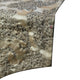 Table Runner Silver Silk 14"x60", Paisley, Beaded Foil Tassels, Paisley Luxury