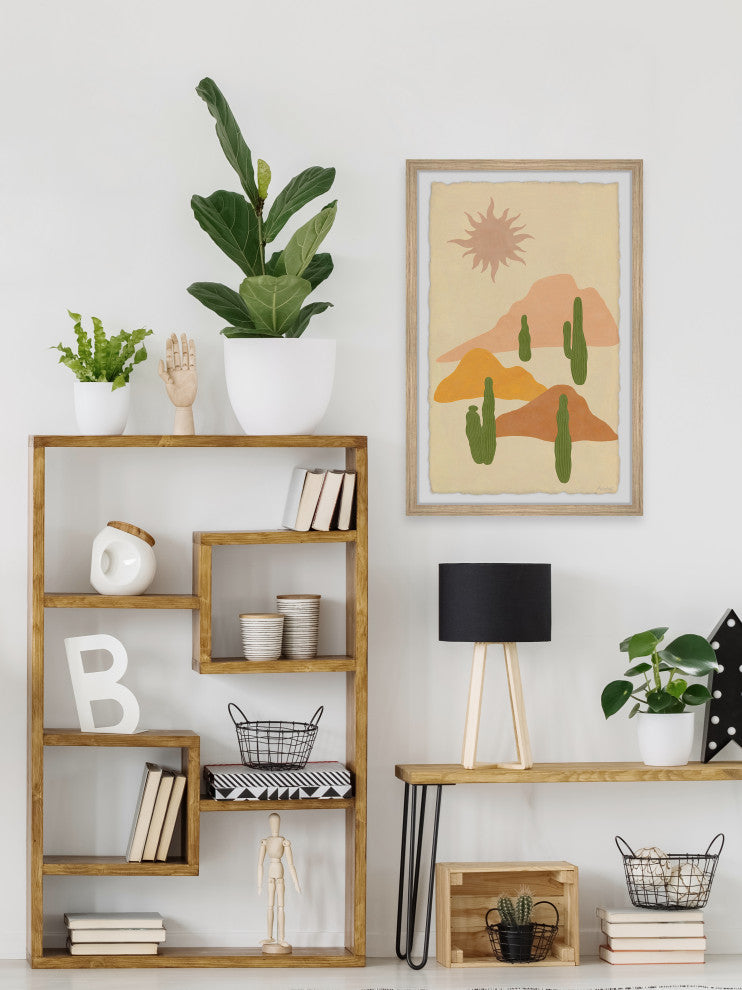 "Walk Through the Sand" Framed Painting Print, 12x18