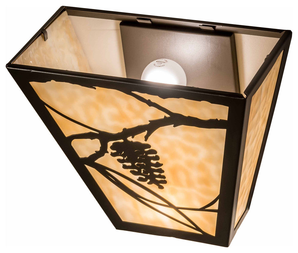 13"W Whispering Pines Wall Sconce