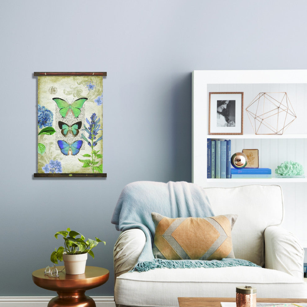 Three Vibrant Butterflies XL Tapestry Wall Decor