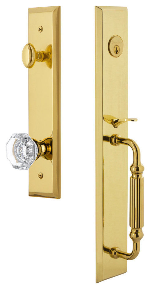 Fifth Avenue 1-Piece Dummy Handleset, F Grip and Chambord Knob, 849401