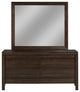 Modus Element 6 Piece Full Bedroom Set With 2 Nightstand, Chocolate Brown