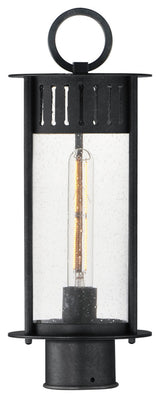 Maxim 30630 Windsor 17" Tall Post Light - Black Patina