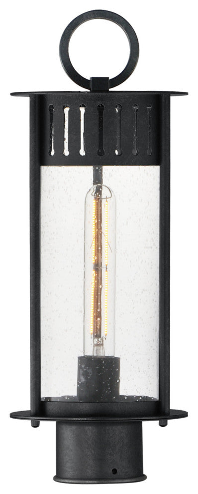 Maxim 30630 Windsor 17" Tall Post Light - Black Patina