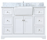 Home Living 22" Farmhouse White-Light Bathroom Vanity