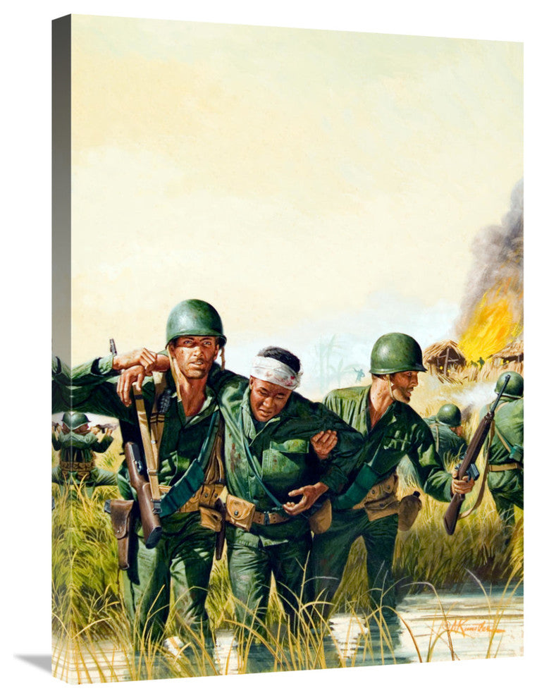 "Medal of Honor Rescue Mission" Stretched Canvas Giclee by Mort Kunstler, 22x30"