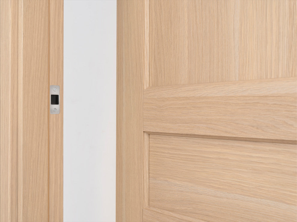 Urban Classico Right White Oak Pre-Hung Italian Interior Door, 36 X 80