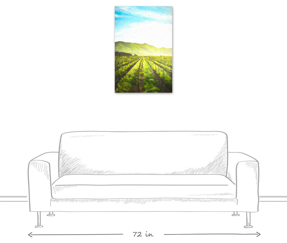 Wine Fields 20x30 Canvas