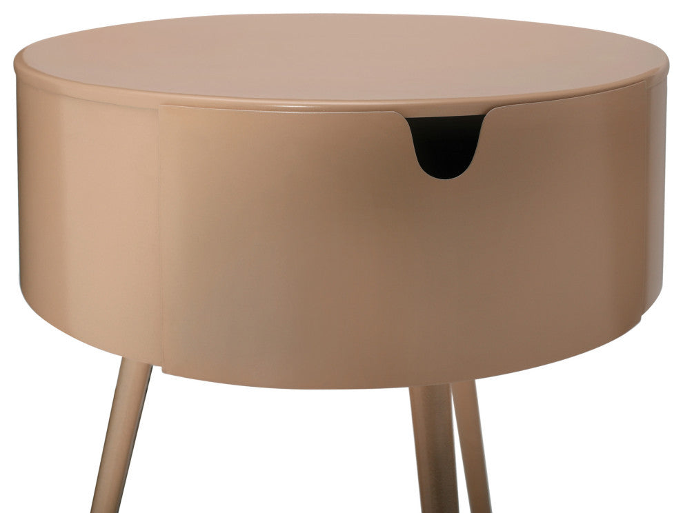 Bali Metal Side Table/Nightstand, Pink