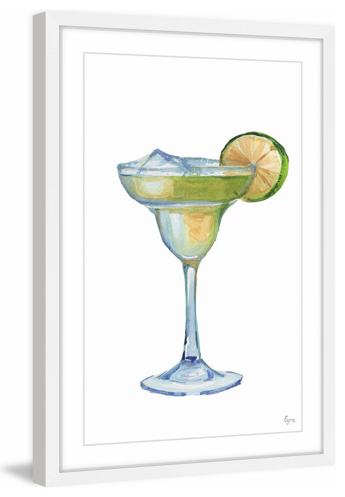 "Lime Margarita II" Framed Painting Print, 20"x30"