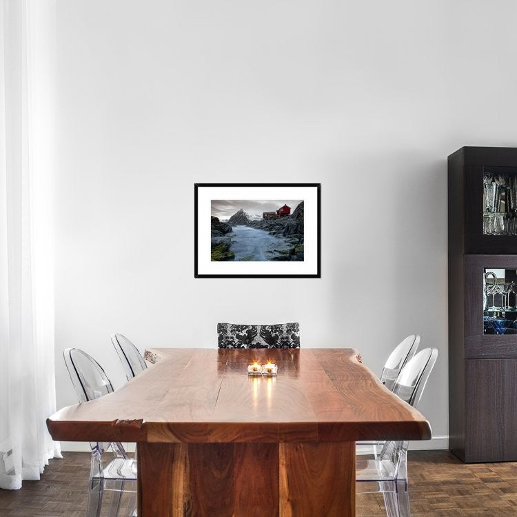 "Living Norway" Framed Digital Print by Liloni Luca, 30x22"