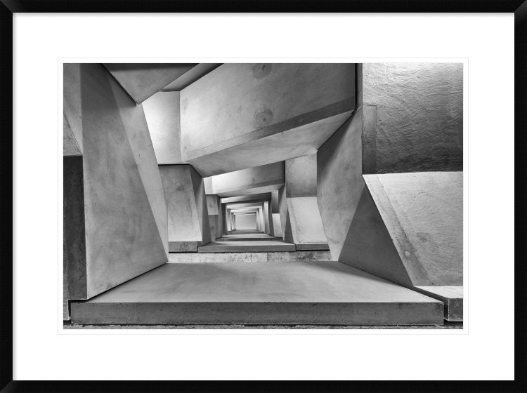 "Downstairs" Framed Digital Print by Guy Goetzinger, 32x24"