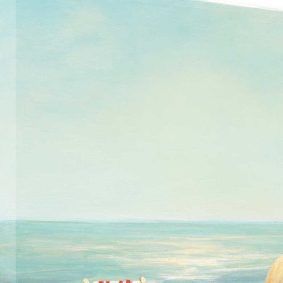 30" Beach Chairs on the Sand Giclee Canvas Wall Art