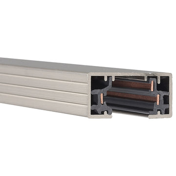 WAC Lighting HT8 96" Track for H-Track Systems - Brushed Nickel