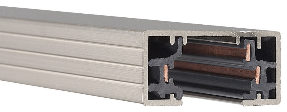 WAC Lighting HT8 96" Track for H-Track Systems - Brushed Nickel