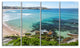"Expansive Sydney Bondi Beach" Seashore Canvas Print, 4 Panels, 48"x28"