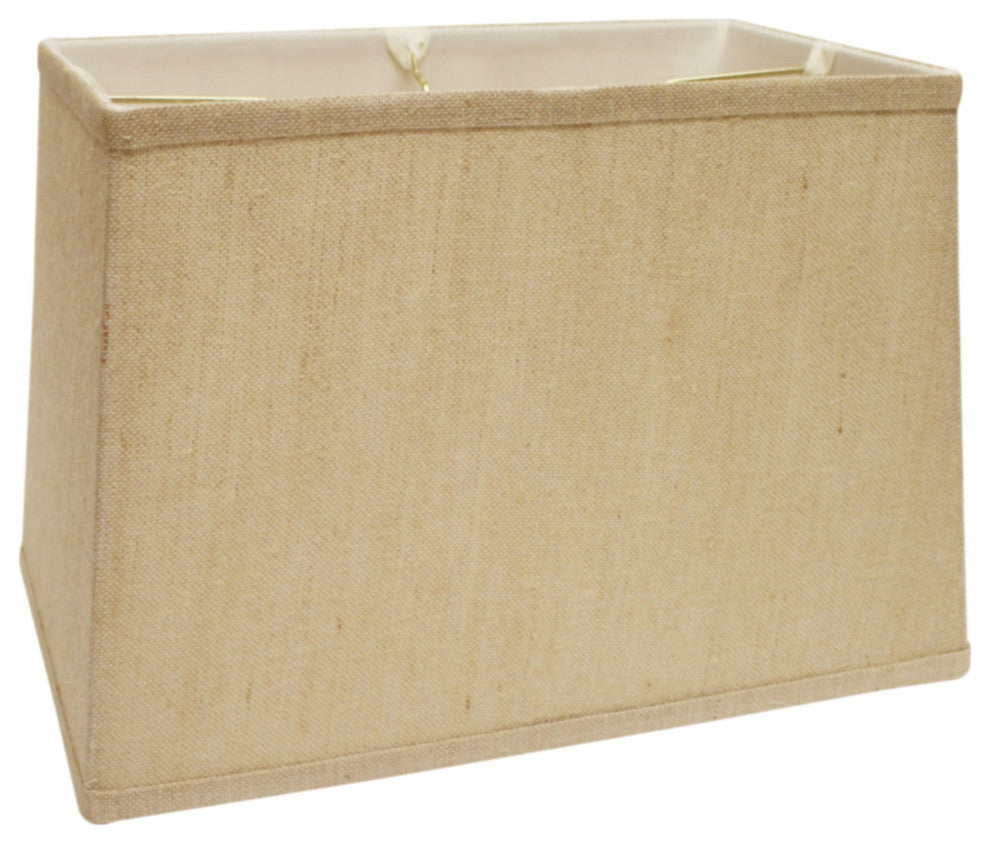 18" Golden Fiber Throwback Rectangle Burlap Lampshade