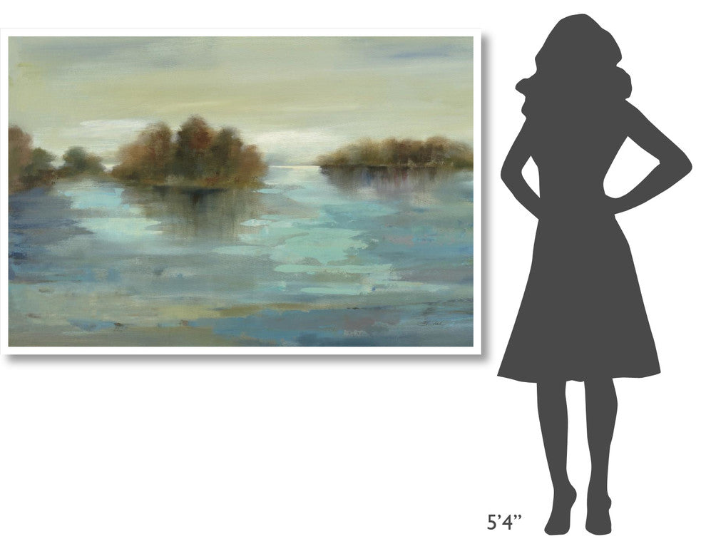 "Serenity on the River" Digital Paper Print by Silvia Vassileva, 62"x42"