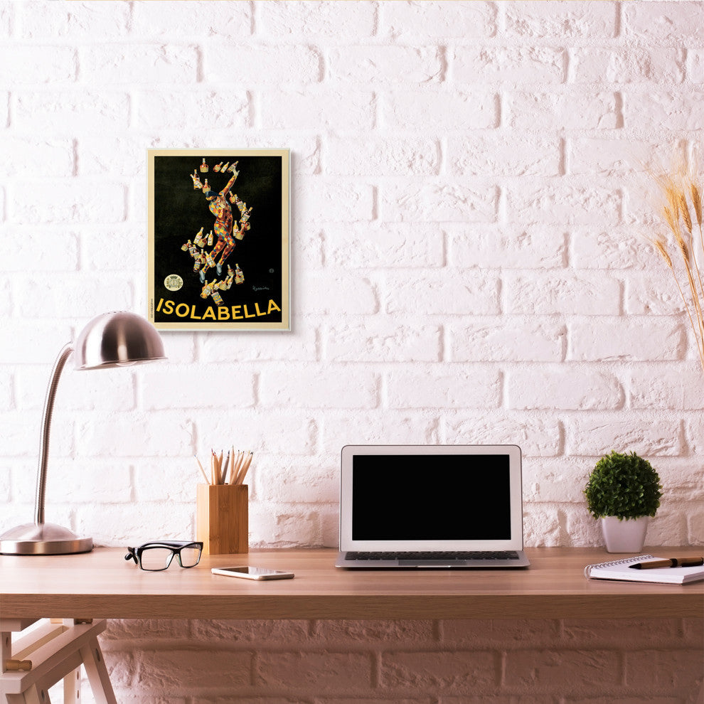 Isolabella Vintage Poster Drink Design, 13"x19"