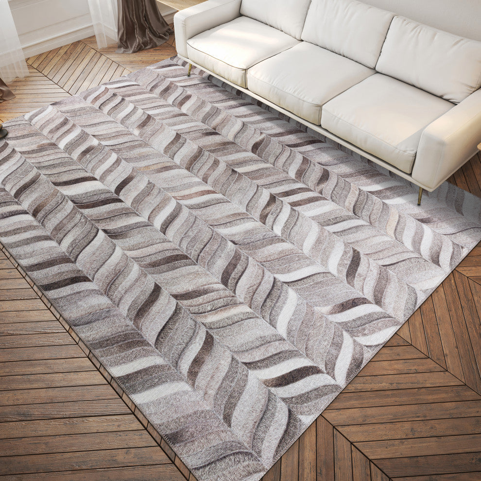 Indoor/Outdoor Stetson SS11 Flannel Machine Washable 8' x 10' Rug
