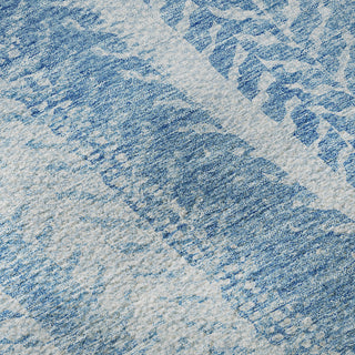 Premium Machine Washable Mayfield AMF694 Sky 2'3" x 7'6" Runner Rug