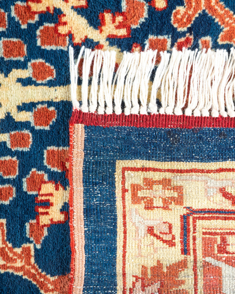 Eclectic, One-of-a-Kind Hand-Knotted Area Rug Blue, 9'1"x11'1"