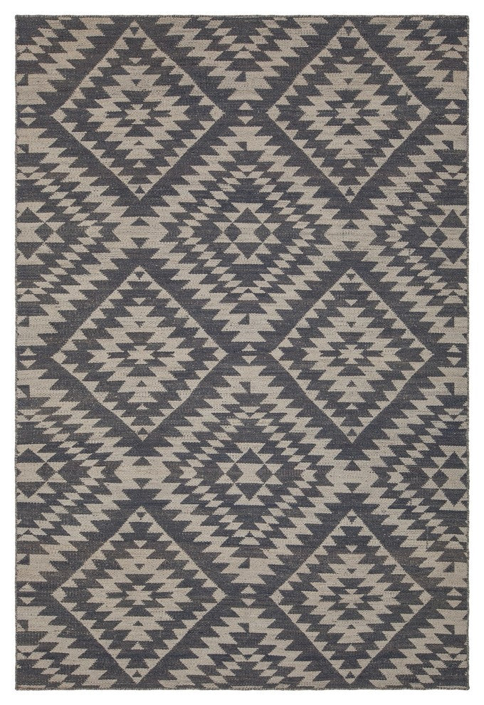 Winnie Area Rug, Gray/White, 7'9"x10'6"
