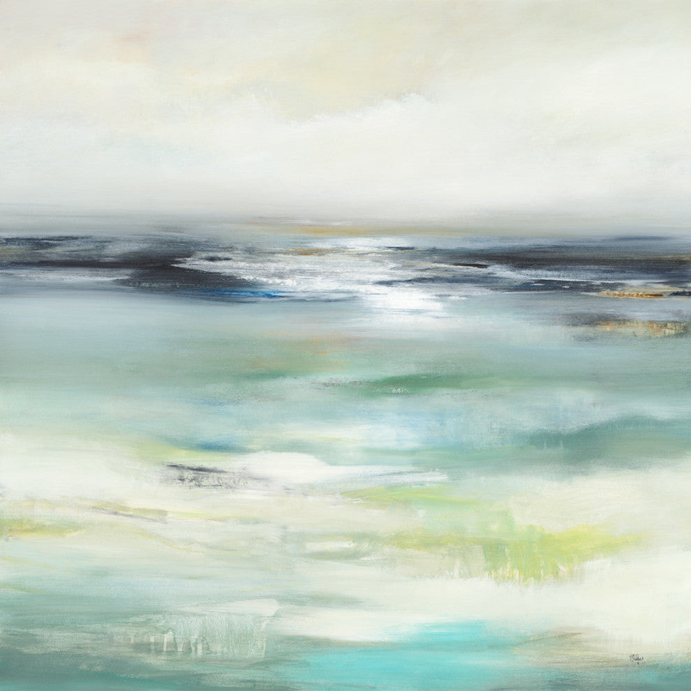 "Layered View" Art block Framed Canvas, 20"x20"