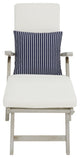 Safavieh Palmdale Outdoor Lounge Chair, Grey / Beige