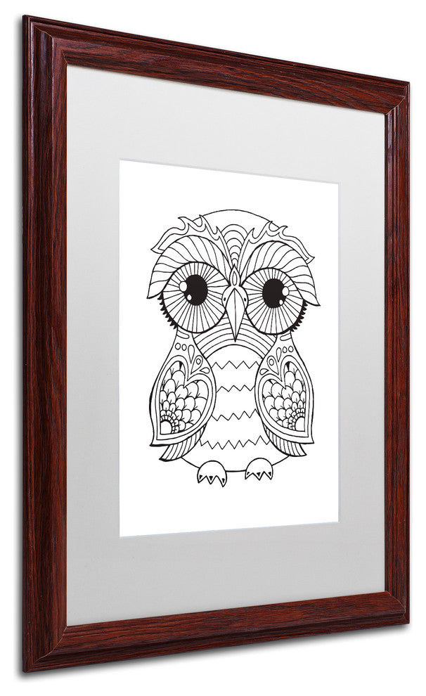 Hello Angel 'Trevor' Art, Wood Frame, White Mat, 20x16