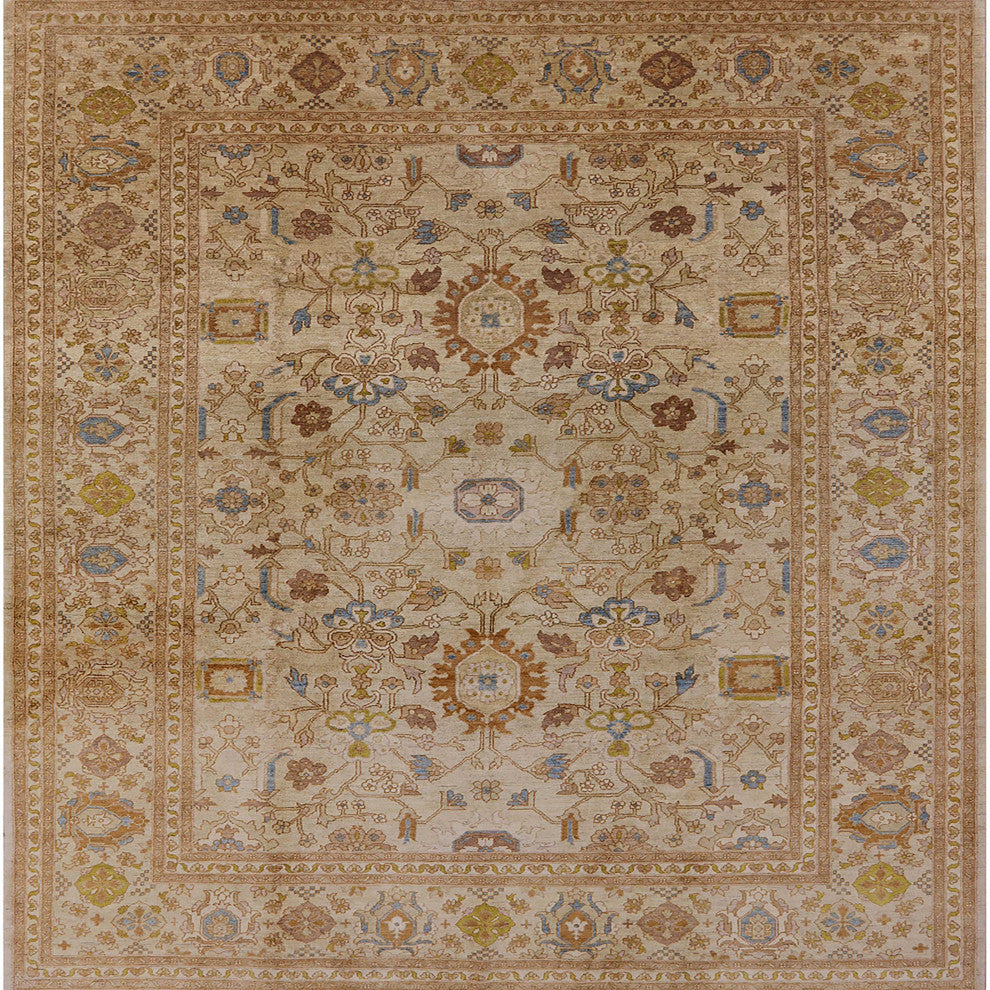 Ahgly Company Indoor Square Mid-Century Modern Area Rugs, 5' Square