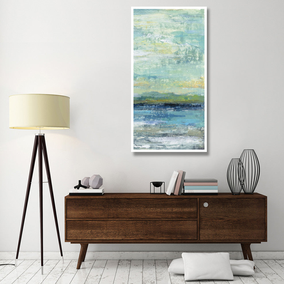 "Calm Lake Panel III" Digital Paper Print by Silvia Vassileva, 32"x62"