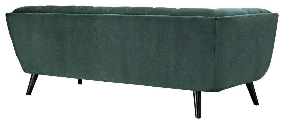 Bestow 2-Piece Velvet Sofa and Armchair Set Green