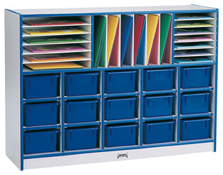 Rainbow Accents Sectional Cubbie-Tray Mobile Unit - without Trays - Blue