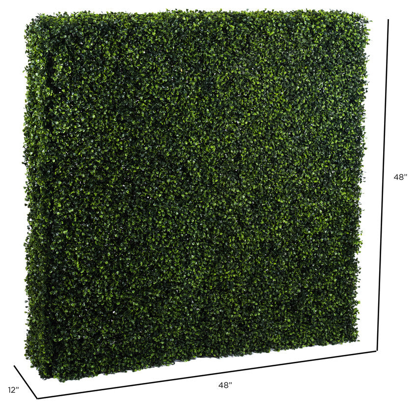 Vickerman TP194248 48" x 12" x 48" Artificial Boxwood Hedge
