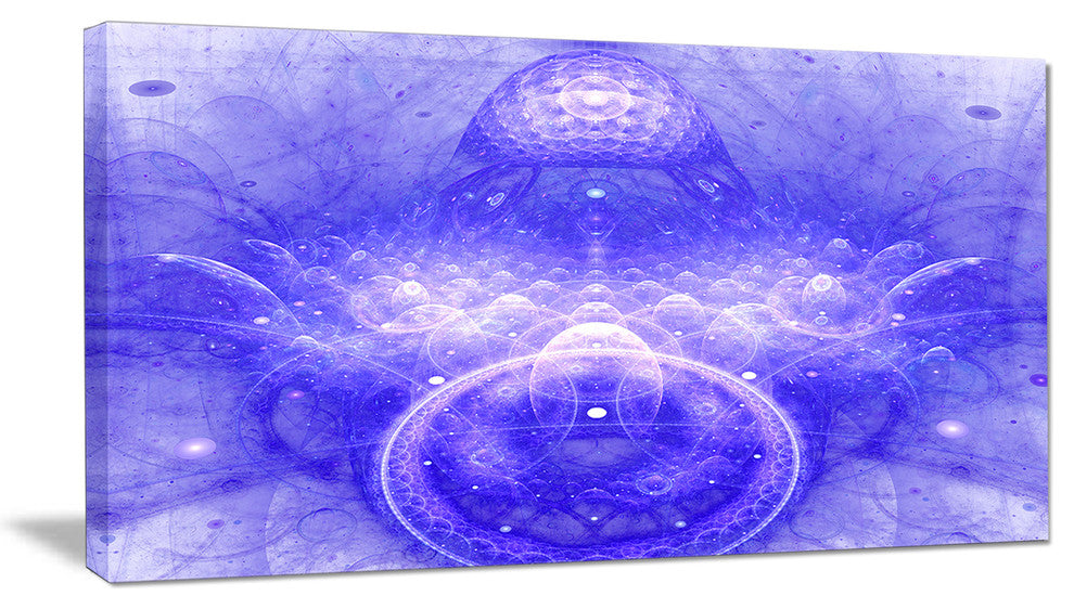 Infinite Blue Boundaries of World, Floral Canvas Art Print, 40x20