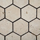 Ivory Travertine Tumbled 2'' Hexagon Mosaic Tile