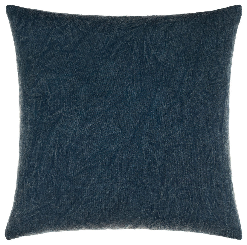 Surya Winona Navy Pillow Shell With Polyester Insert 20"H X 20"W