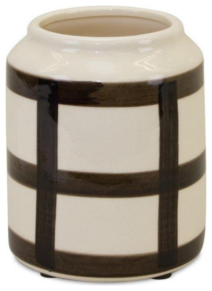 Vase 5"Dx6"H Terra Cotta